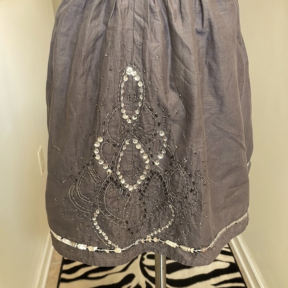 Gap Dark Grey Mini skirt with sequins size S ๐๐ป - Picture 2 of 8